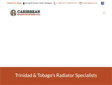 Tablet Screenshot of caribbean-radiators.com